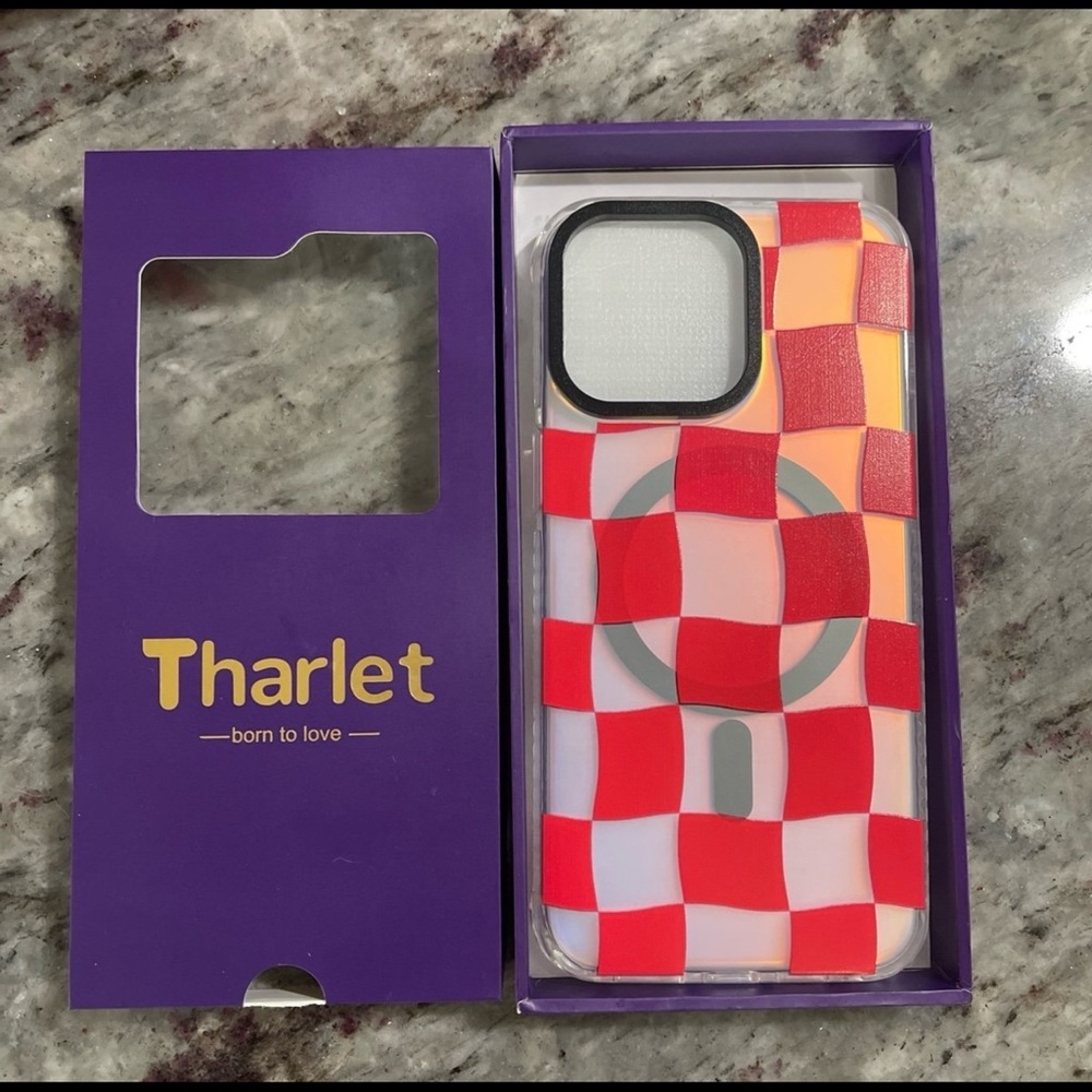 NEW Tharlet Checkered iPhone 15 Pro Max Case